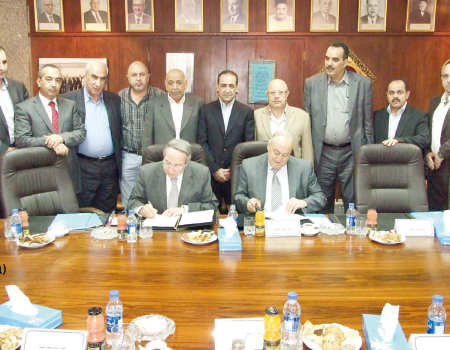 غرفة تجارة وصناعة نابلس توقع اتفاقية تعاون مع غرفة تجارة عمان 5/7/2012