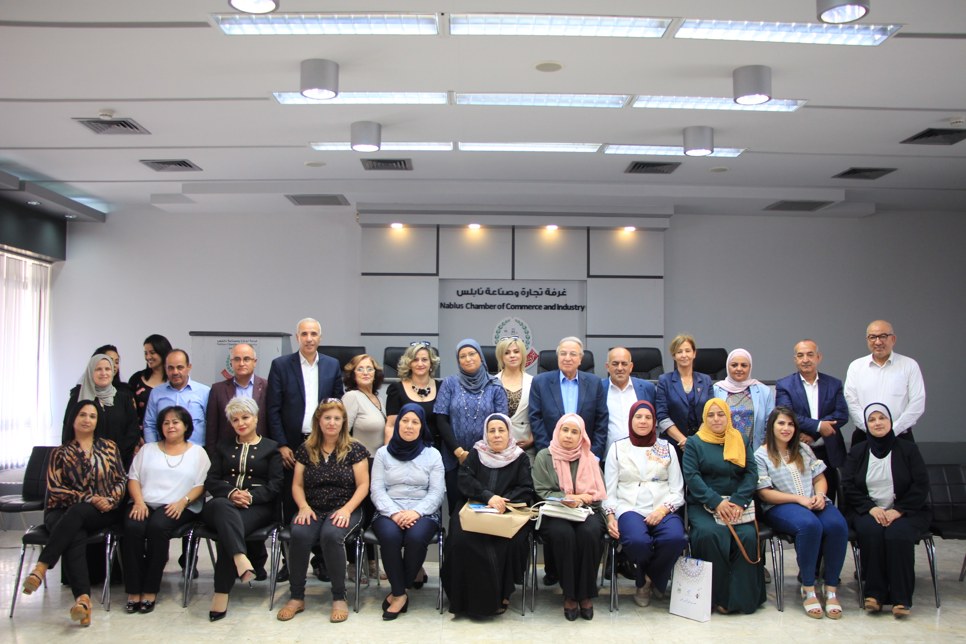 غرفة تجارة نابلس تستقبل وفد جمعية (سوا ربينا) من الداخل الفلسطيني1-9-2019